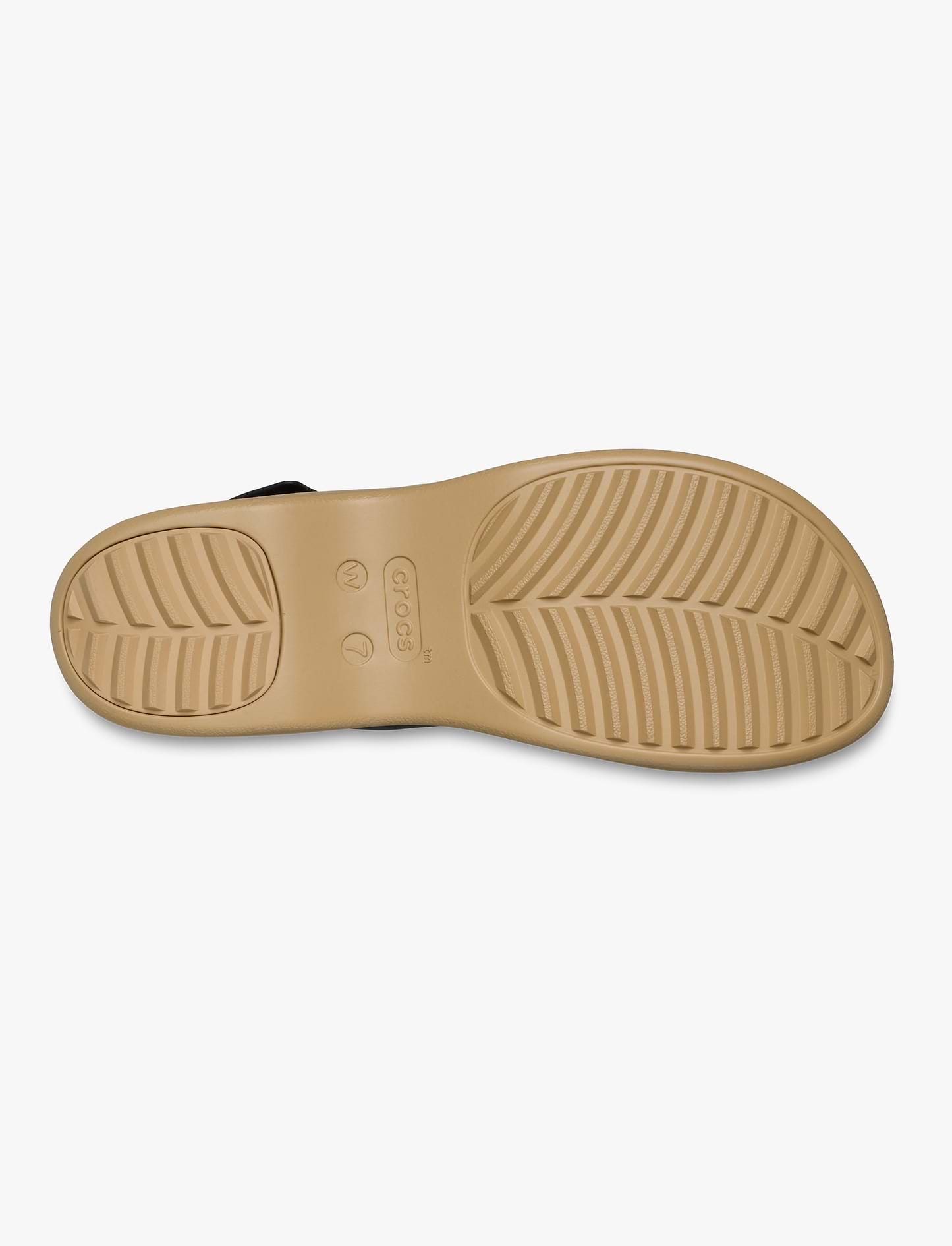 Crocs Brooklyn Sky Sandal - סנדלי פלטפורמה קרוקס ברוקלין סקיי לנשים בצבע שחור/חום קשיו