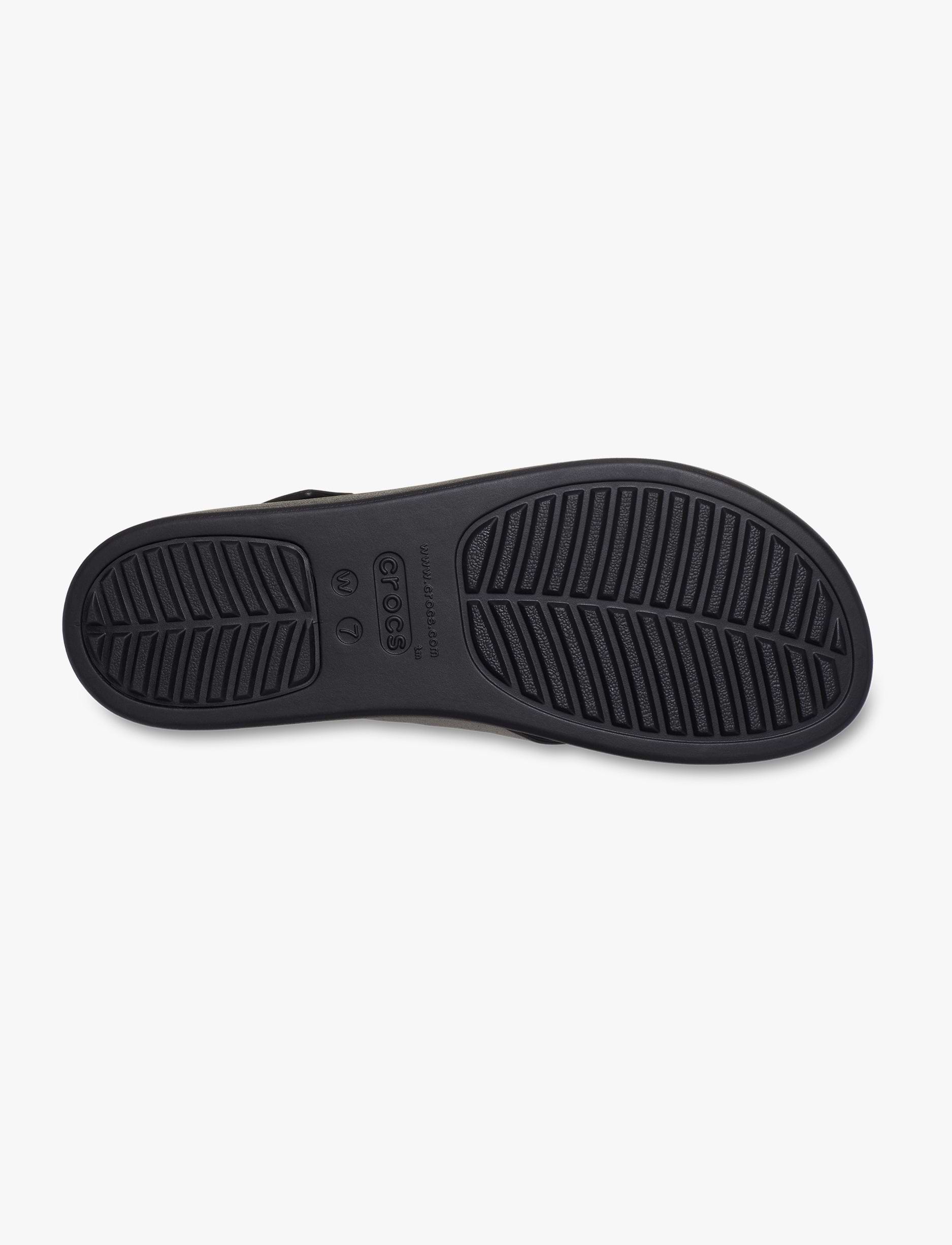 Crocs Brooklyn 4U Cross Strap Sandal - סנדלי פלטפורמה קרוקס ברוקלין לנשים בצבע שחור