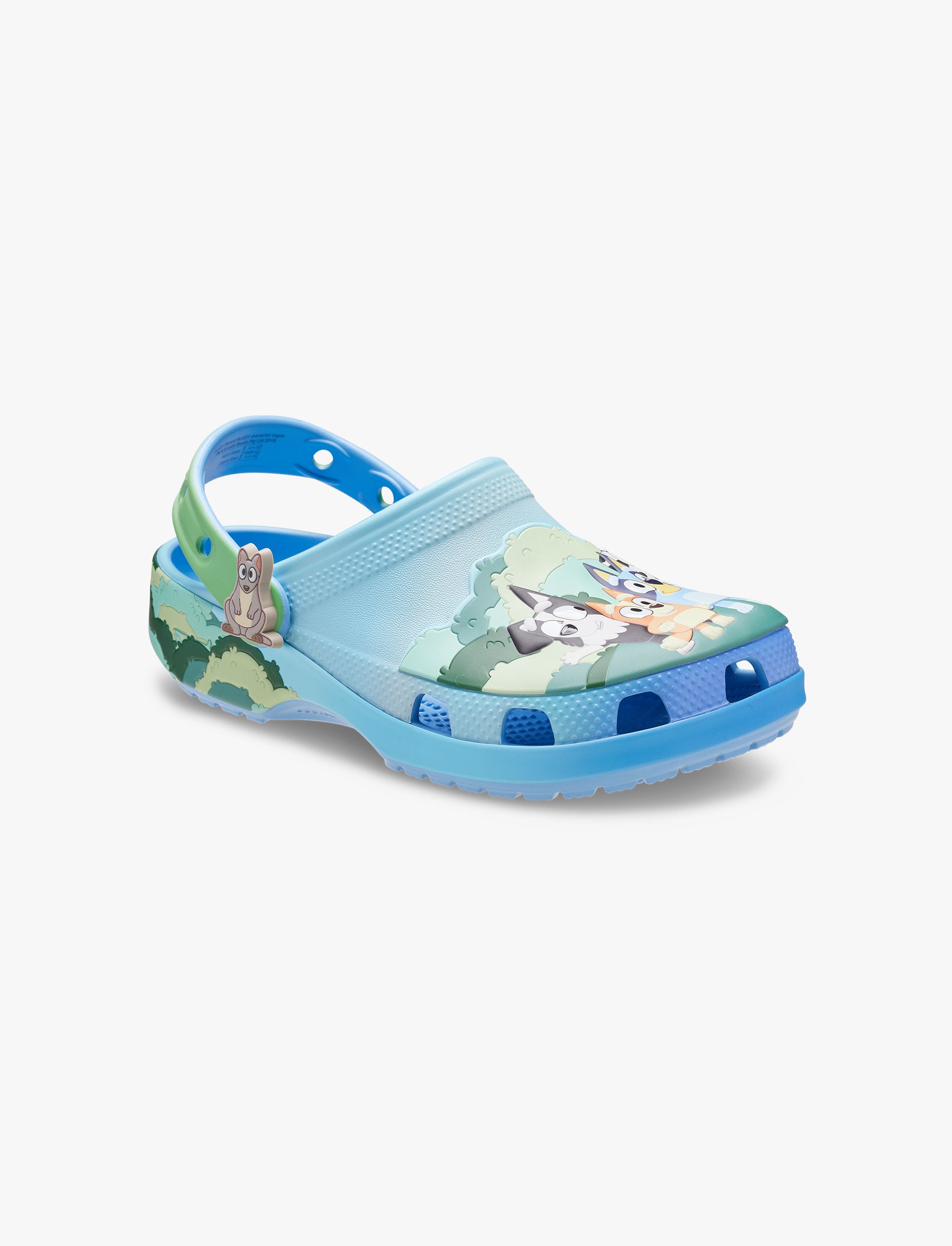 Toddler Bluey Best Buddies Classic Clog - כפכפי קרוקס בלואי וחברים לילדים בצבע כחול