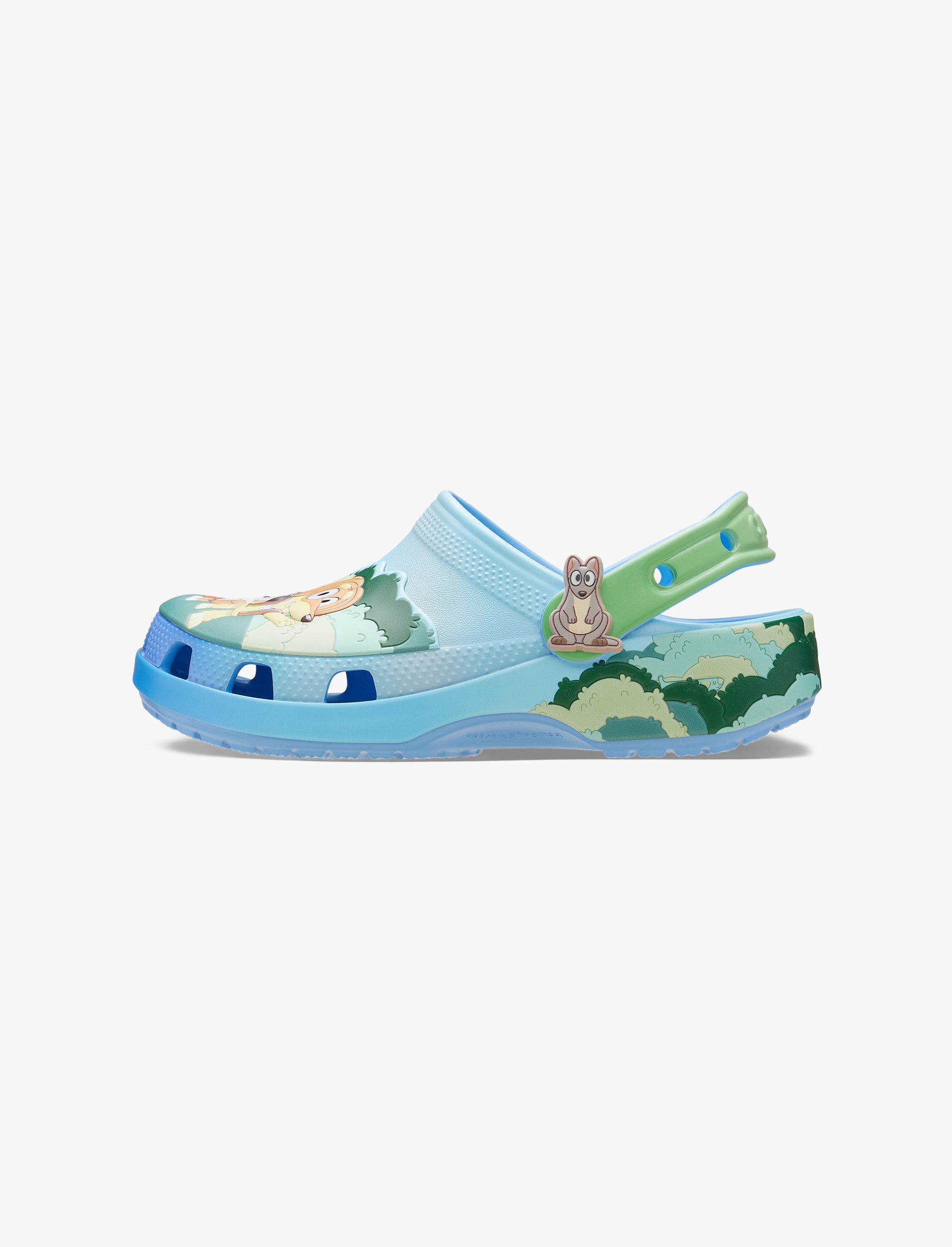 Toddler Bluey Best Buddies Classic Clog - כפכפי קרוקס בלואי וחברים לילדים בצבע כחול
