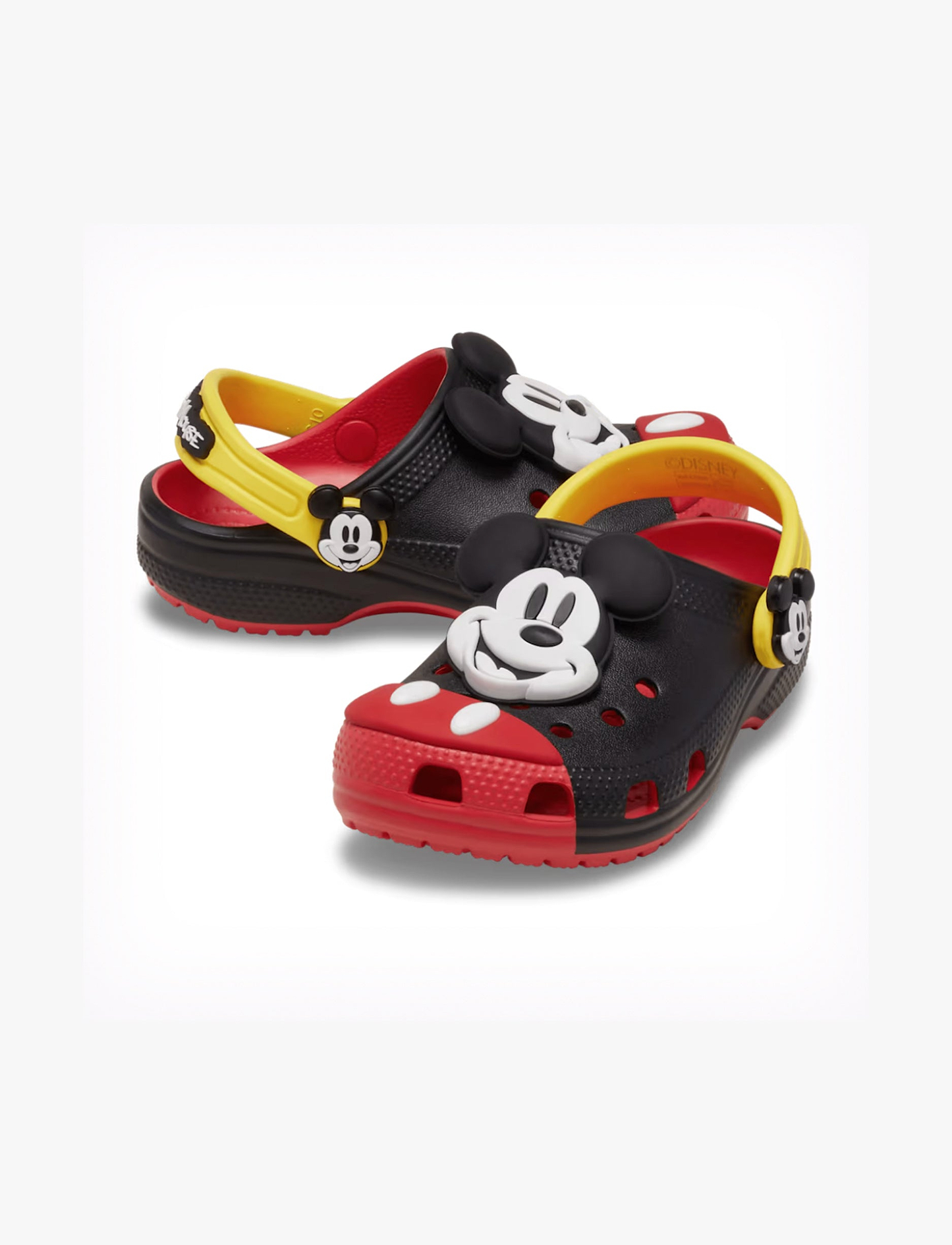 Crocs Mickey Mouse Classic Clog T- כפכפי קלוג קרוקס מיקי מאוס לילדים מידות קטנות בצבע שחור/אדום