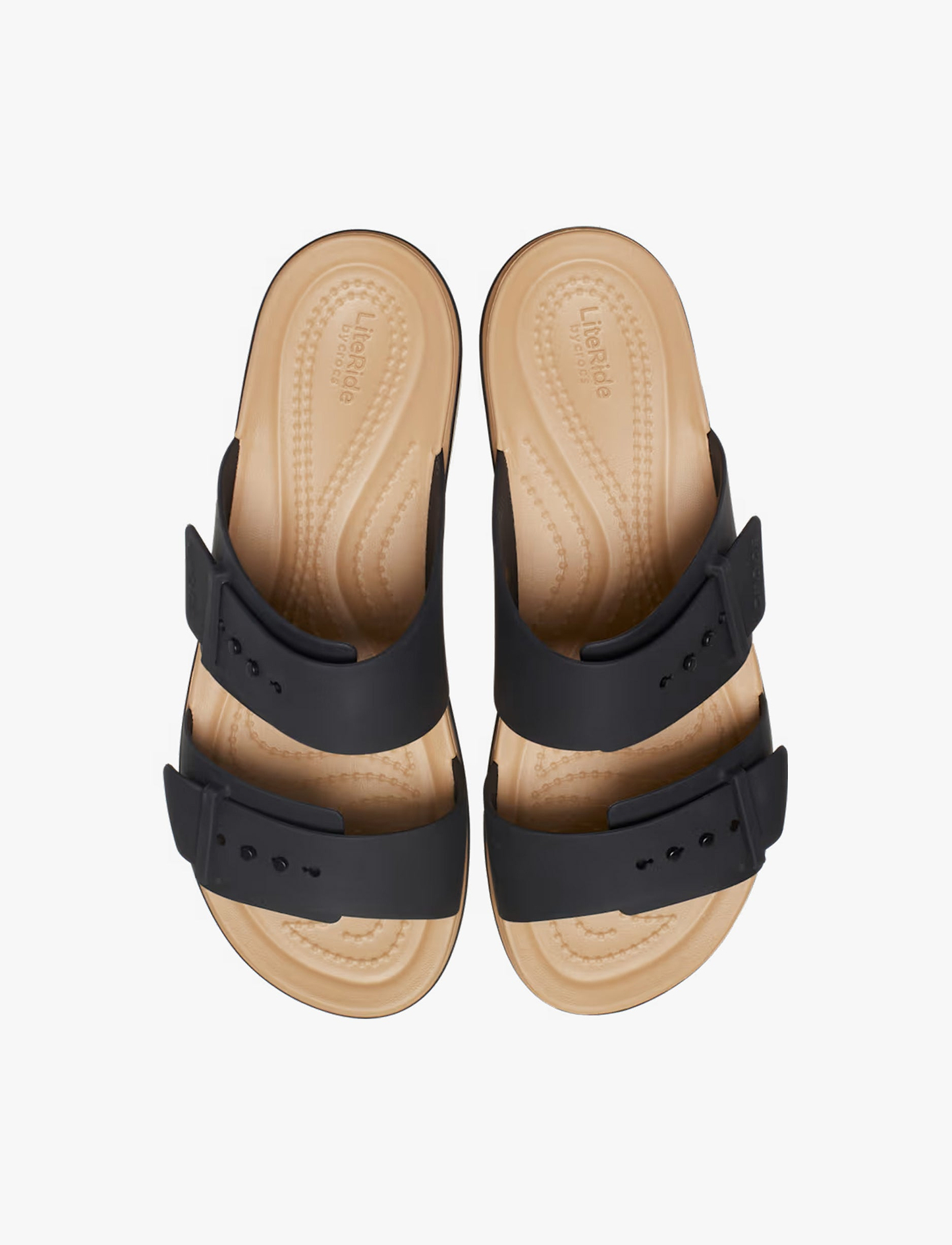 Crocs Brooklyn Buckle Matte Wrap LW - כפכפי פלטפורמה קרוקס ברוקלין לנשים בצבע שחור