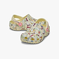 Crocs Classic Unicorn Graphic Clog - כפכפי קרוקס קלוג חד קרן בצבע קרם לקטנטנים