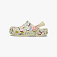 Crocs Classic Unicorn Graphic Clog - כפכפי קרוקס קלוג חד קרן בצבע קרם לקטנטנים