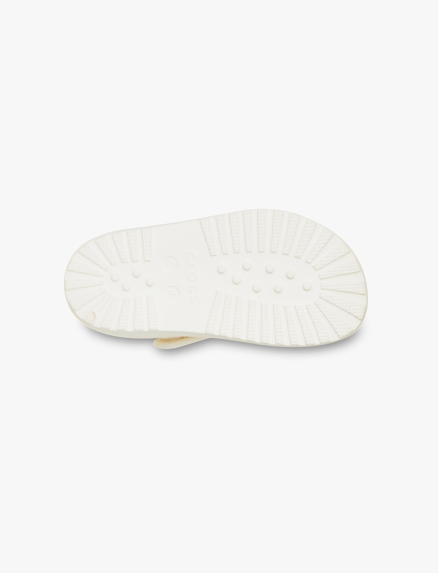 Crocs Classic Flower Fisherman T - סנדלי קרוקס לקטנטנים בצבע לבן גיר