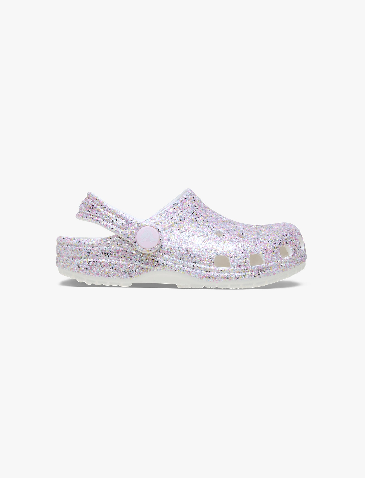 Crocs Classic Fantasy Glitter Clog T - כפכפי קרוקס קלוג נצנצים לילדים בצבע לבן