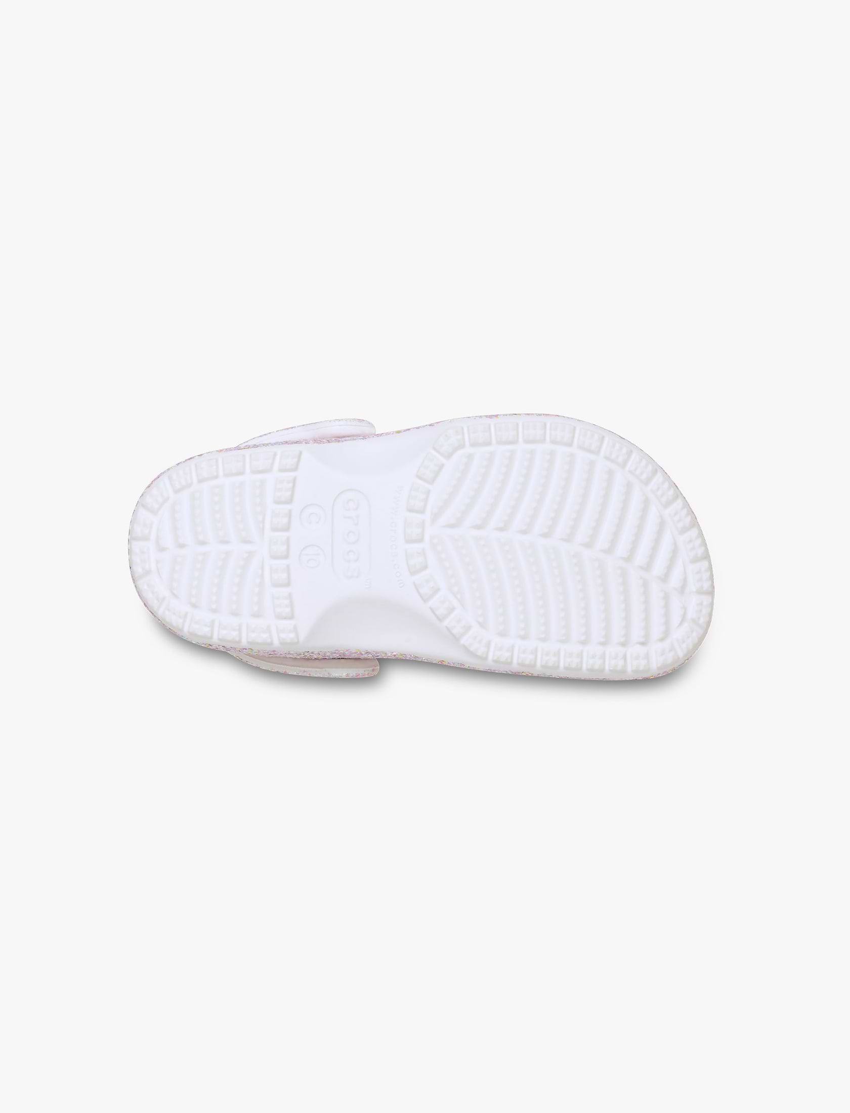 Crocs Classic Fantasy Glitter Clog T - כפכפי קרוקס קלוג נצנצים לילדים בצבע לבן