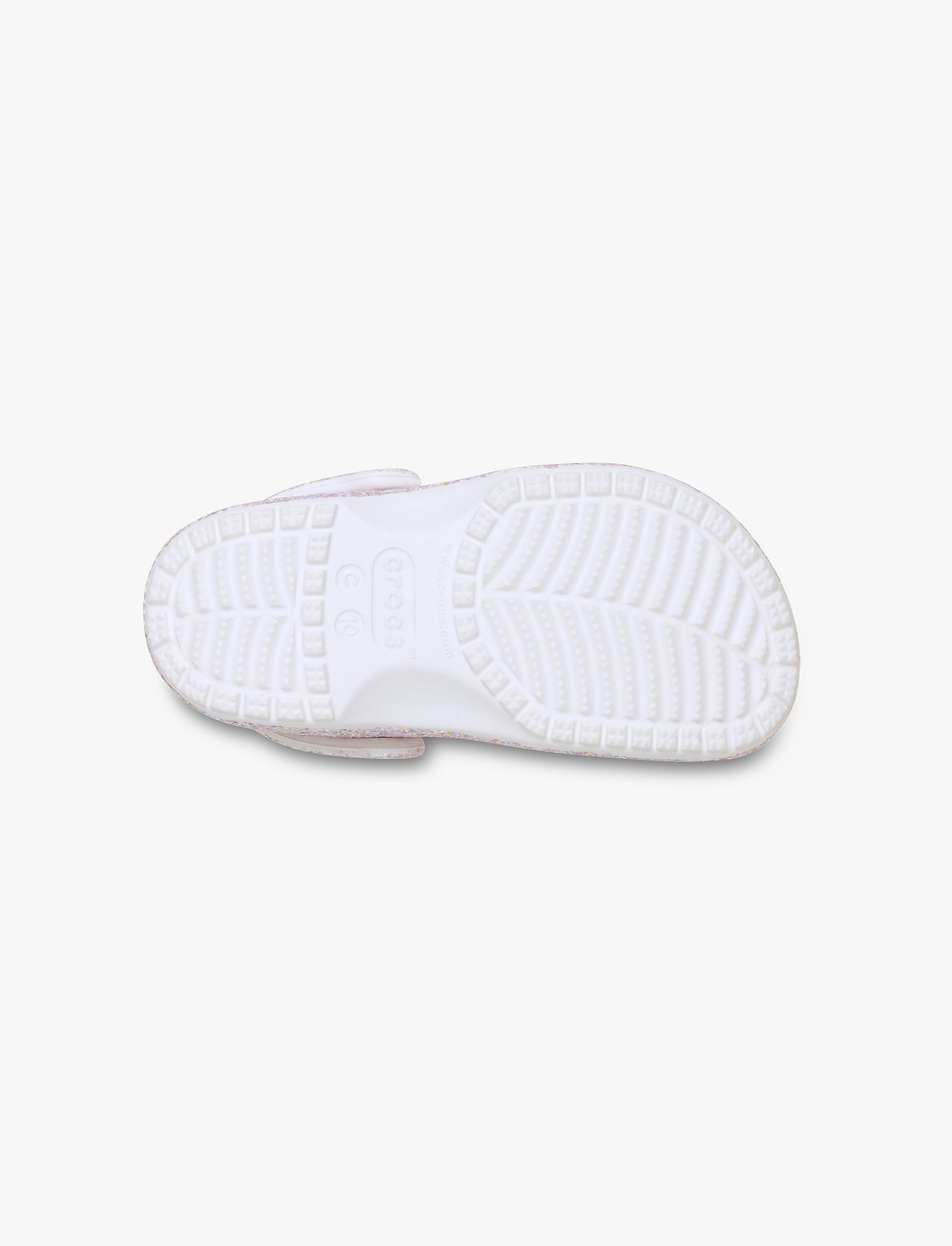 Crocs Classic Fantasy Glitter Clog T - כפכפי קרוקס קלוג נצנצים לילדים בצבע לבן
