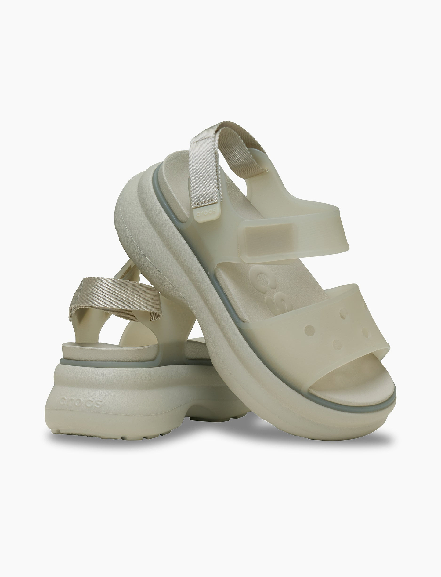 Crocs Soho Frosted Y Strap Sandal - סנדלי פלטפורמה קרוקס לנשים
