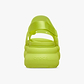 Crocs Soho Frosted Y Strap Sandal - סנדלי פלטפורמה קרוקס לנשים בצבע צהוב זרחני