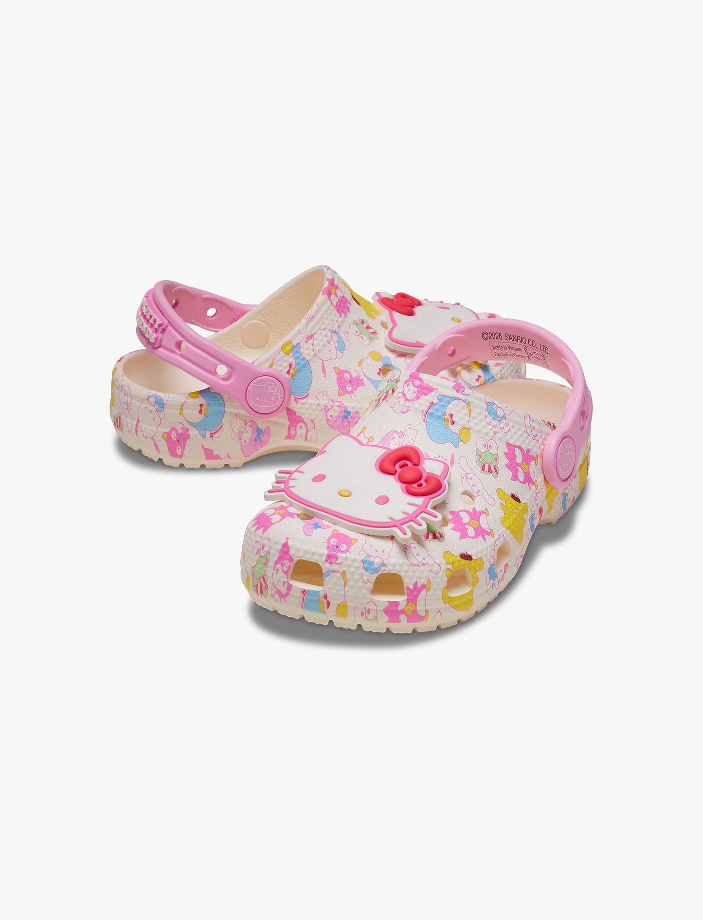Crocs Hello Kitty and Friends Pastel Classic Clog T - כפכפי קרוקס קלוג לילדים הלו קיטי וחברים בצבע ורוד מידות קטנות