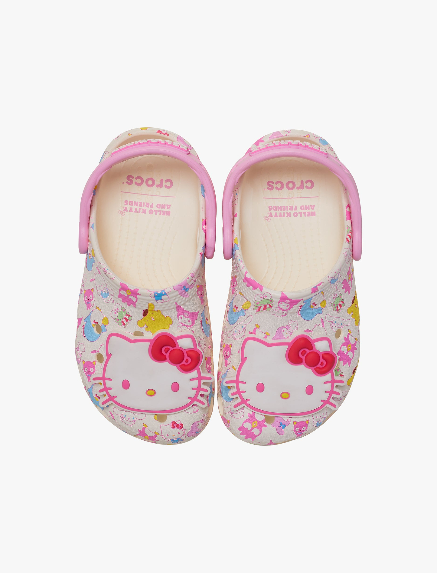 Crocs Hello Kitty and Friends Pastel Classic Clog T - כפכפי קרוקס קלוג לילדים הלו קיטי וחברים בצבע ורוד מידות קטנות