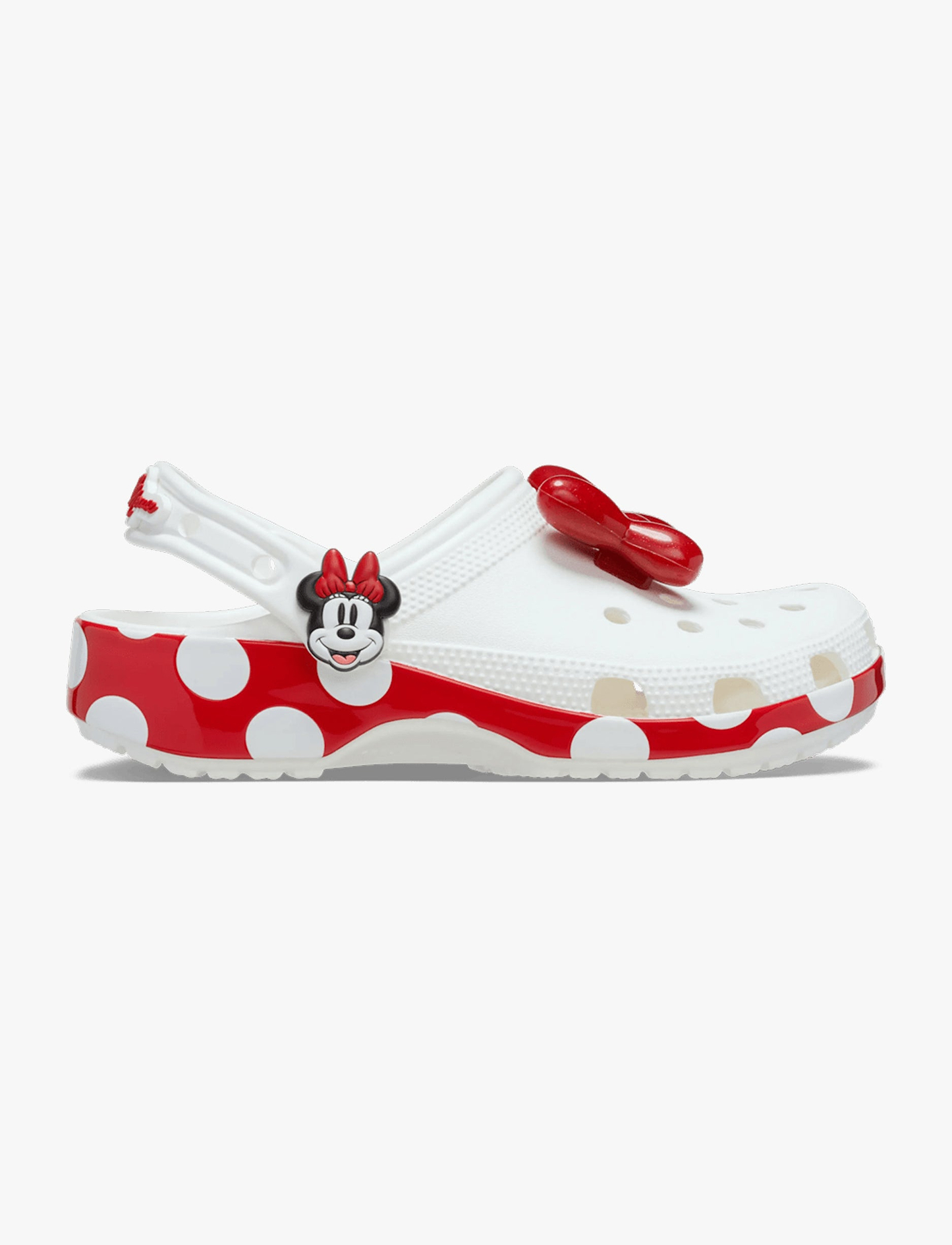 Crocs Minnie Mouse Classic Clog - כפכפי קרוקס מיני מאוס לנשים בצבע לבן/אדום