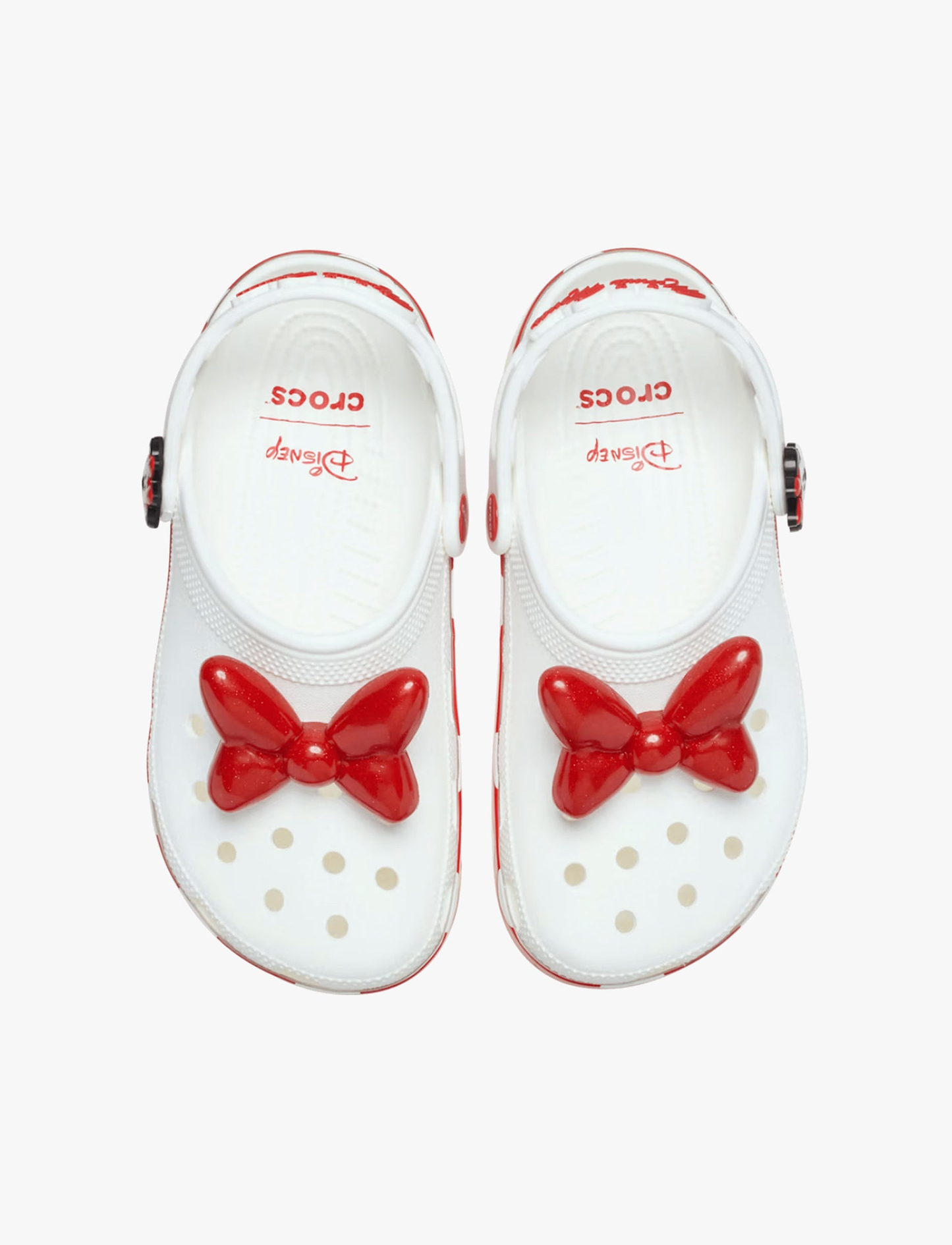 Crocs Minnie Mouse Classic Clog - כפכפי קרוקס מיני מאוס לנשים בצבע לבן/אדום