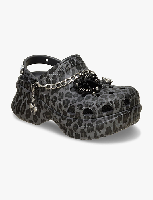 Crocs Bae Leopard Clog - כפכפי פלטפורמה קרוקס לנשים
