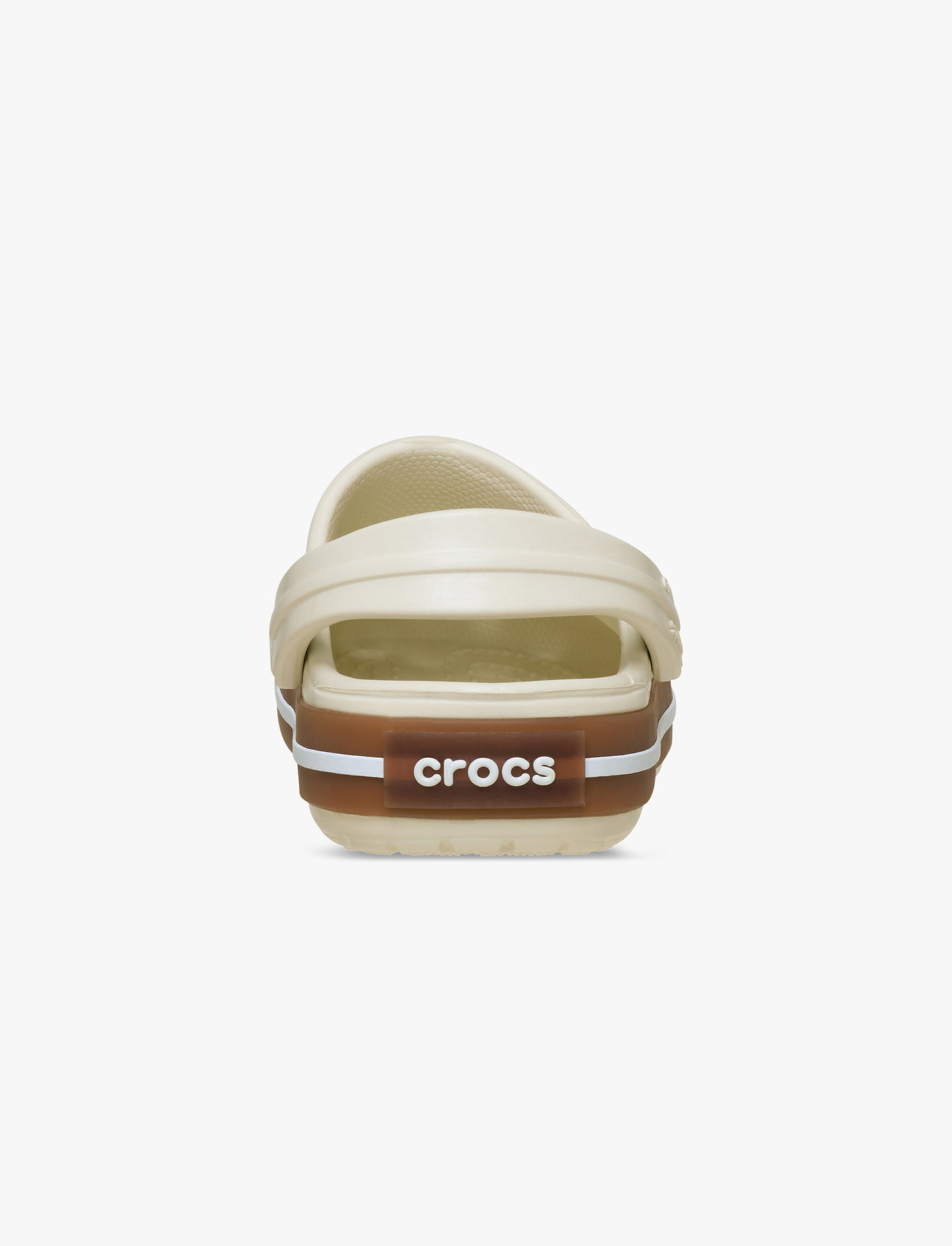 Crocs Crocband Gum Clog K - סנדלי קרוקבנד גאם לילדים בצבע לבן פסגה