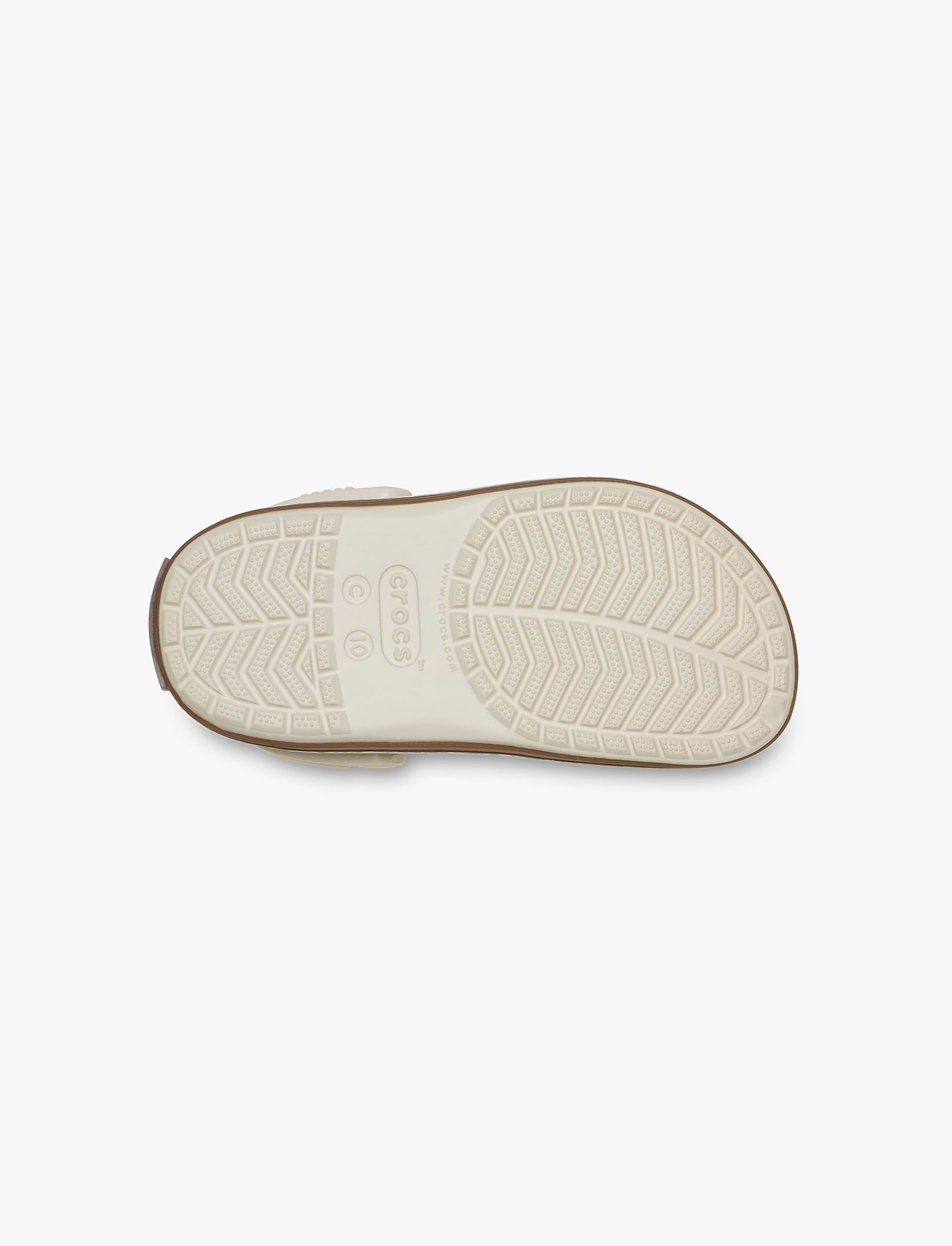 Crocs Crocband Gum Clog K - סנדלי קרוקבנד גאם לילדים בצבע לבן פסגה