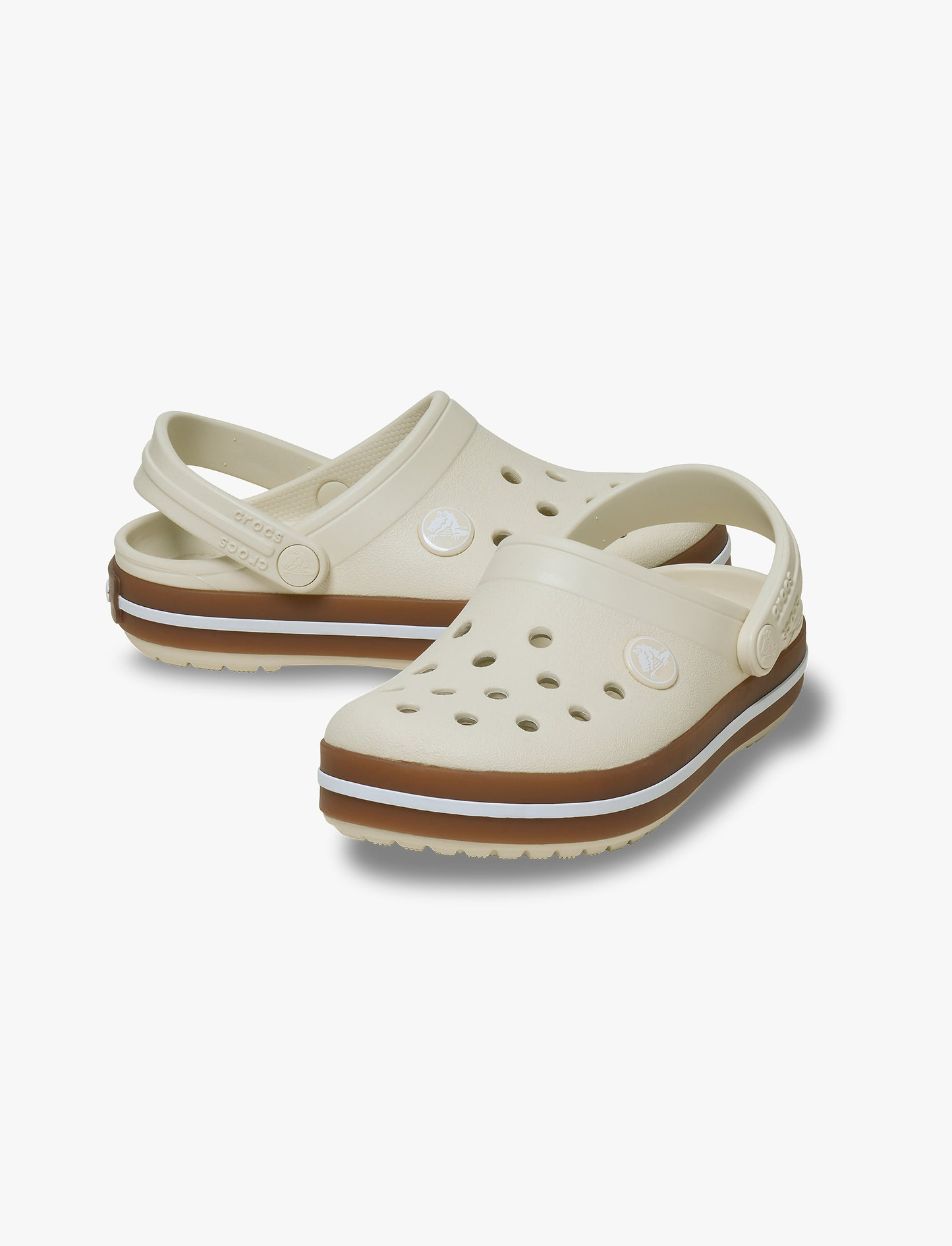 Crocs Crocband Gum Clog T - סנדלי קרוקבנד גאם לקטנטנים בצבע לבן פסגה