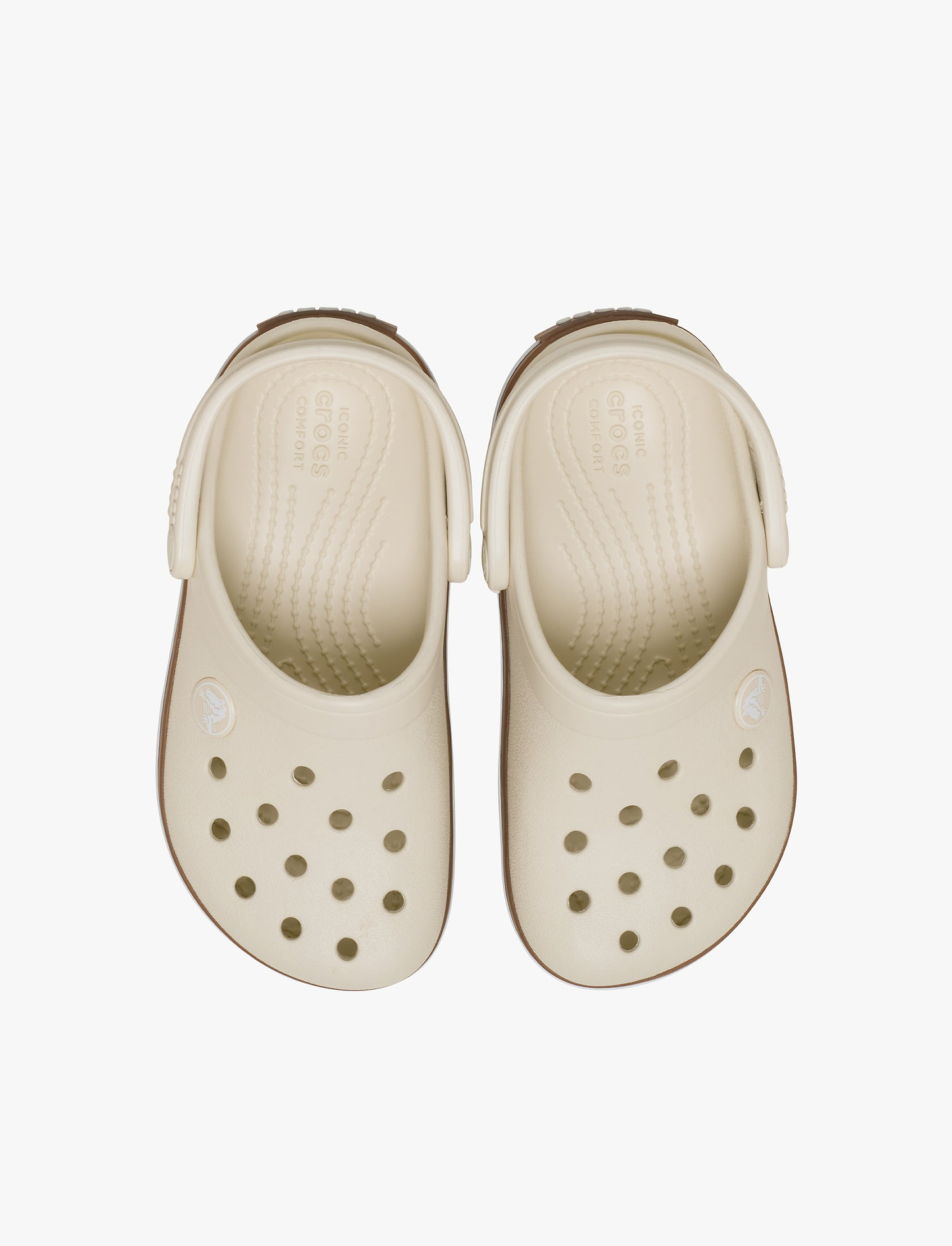 Crocs Crocband Gum Clog T - סנדלי קרוקבנד גאם לקטנטנים בצבע לבן פסגה