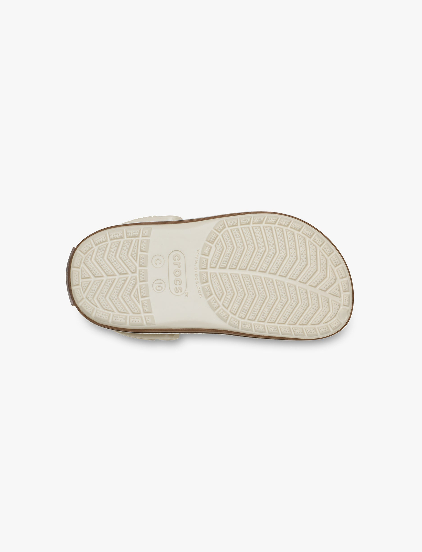 Crocs Crocband Gum Clog T - סנדלי קרוקבנד גאם לקטנטנים בצבע לבן פסגה