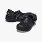 Crocs Classic Fleece Lined Clog K - כפכפי קלוג קרוקס פרוותיים בצבע שחור