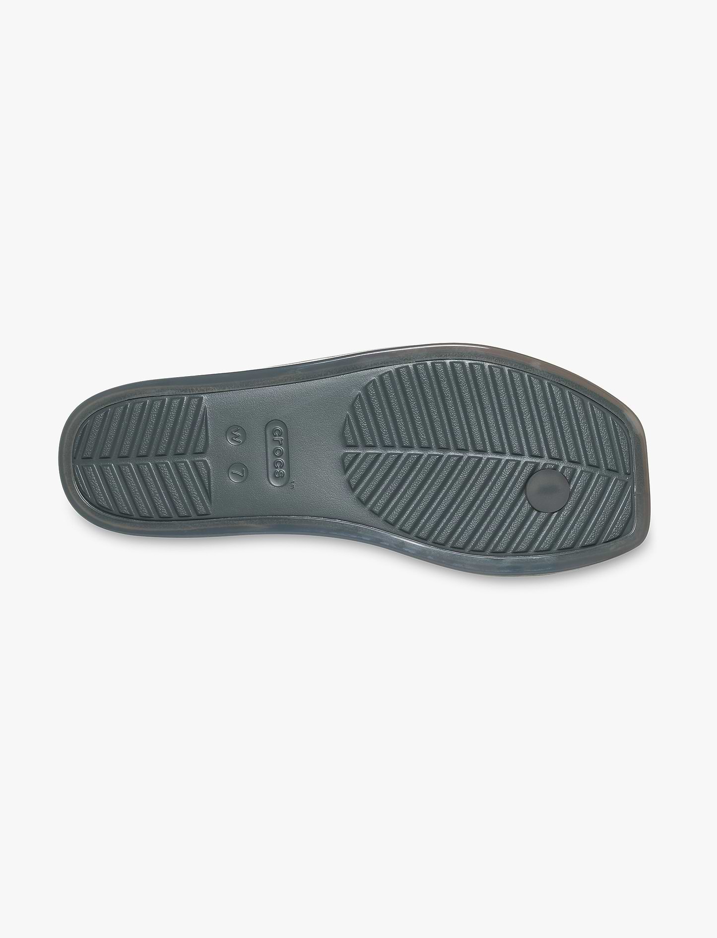 Crocs Miami Jelly Toe Loop Sandal - סנדלי קרוקס מיאמי לנשים בצבע קרבון ג'לי