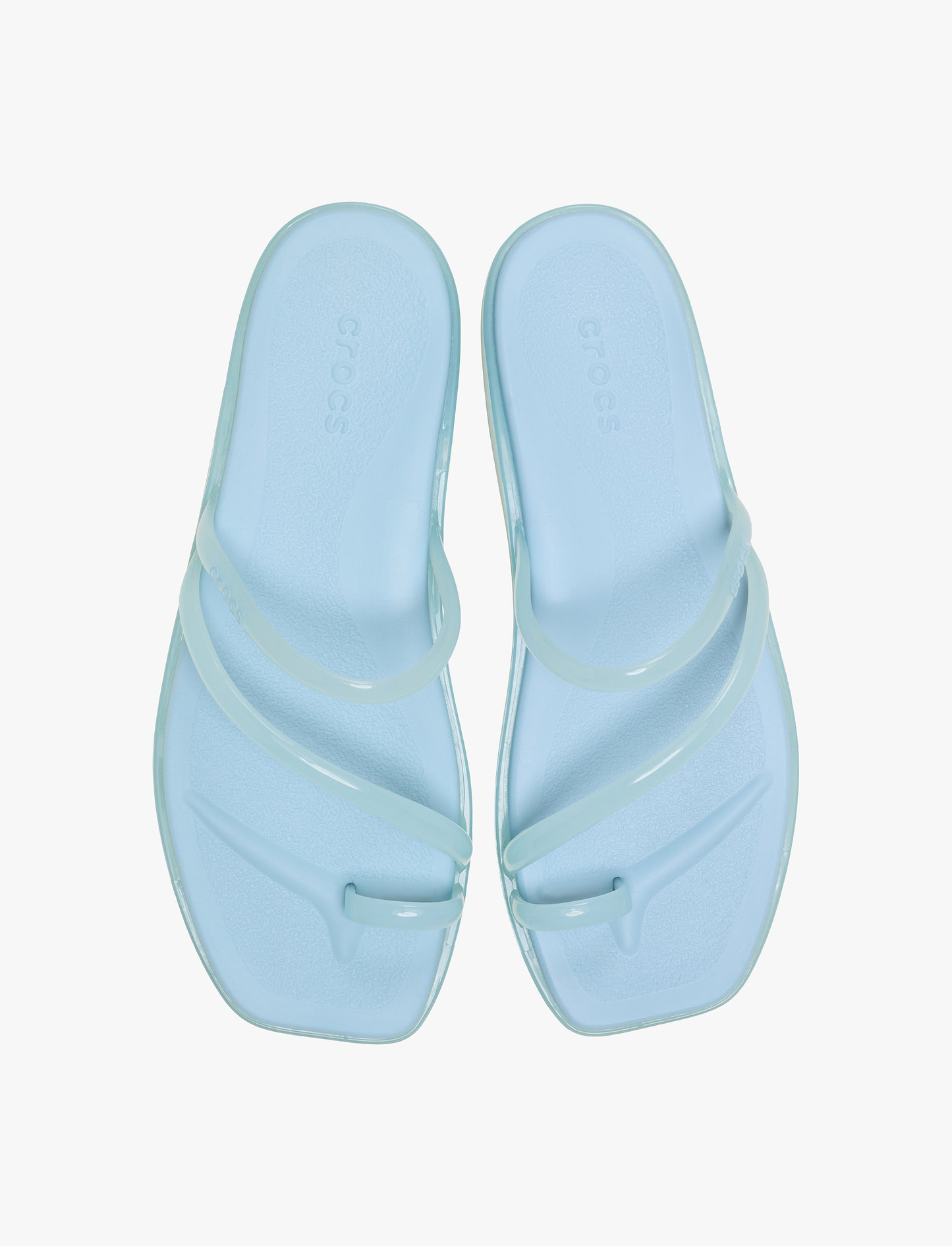 Crocs Miami Jelly Toe Loop Sandal - סנדלי קרוקס מיאמי לנשים בצבע כחול שמיים ג'לי