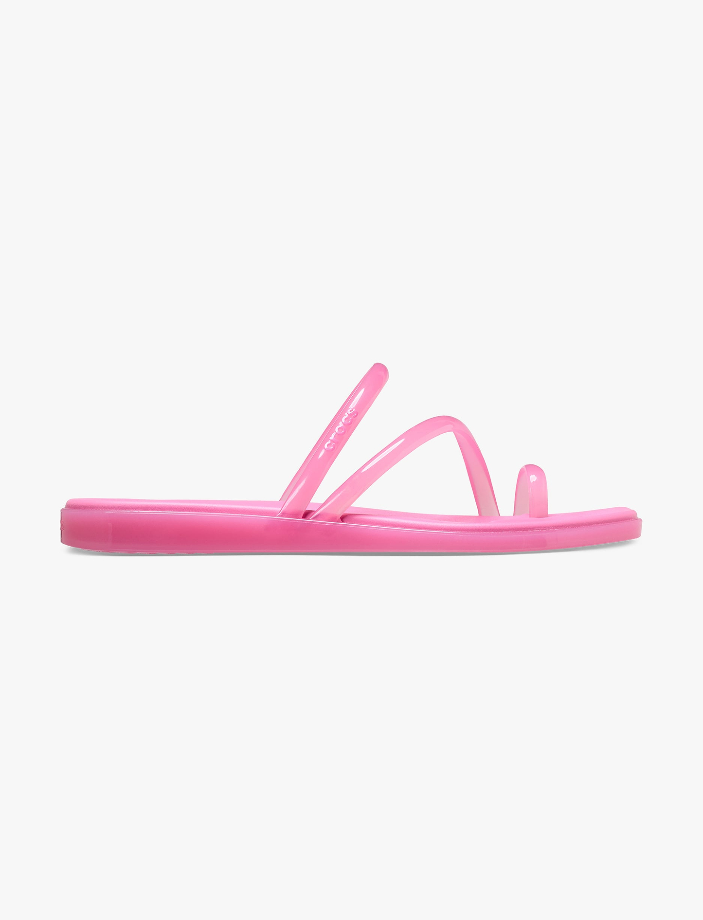 Crocs Miami Jelly Toe Loop Sandal - סנדלי קרוקס מיאמי לנשים בצבע ורוד לימונדה ג'לי