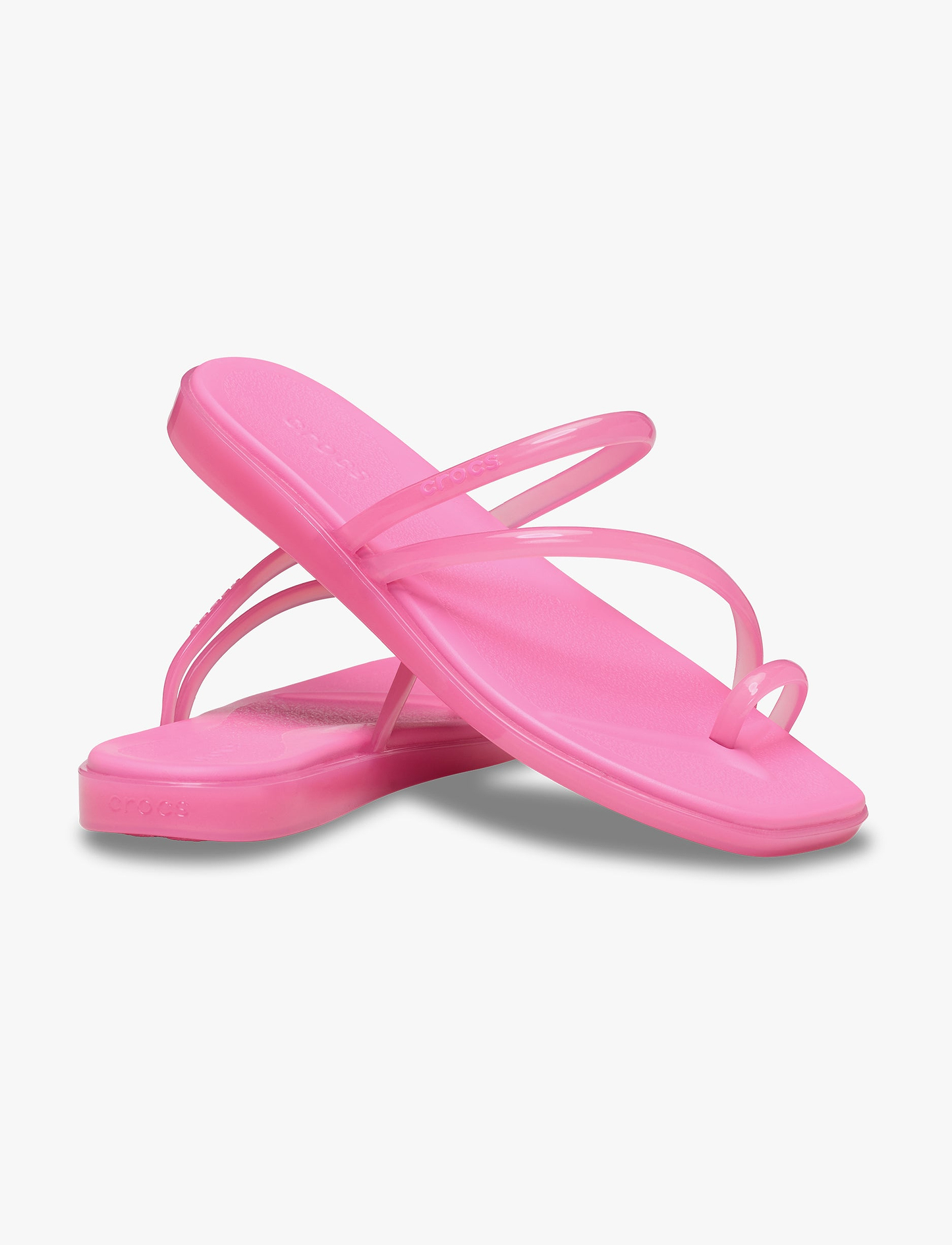 Crocs Miami Jelly Toe Loop Sandal - סנדלי קרוקס מיאמי לנשים בצבע ורוד לימונדה ג'לי