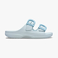 Crocs Saturday Enamel Buckle Sandal - כפכפי קרוקס לנשים בצבע קרח מאודה