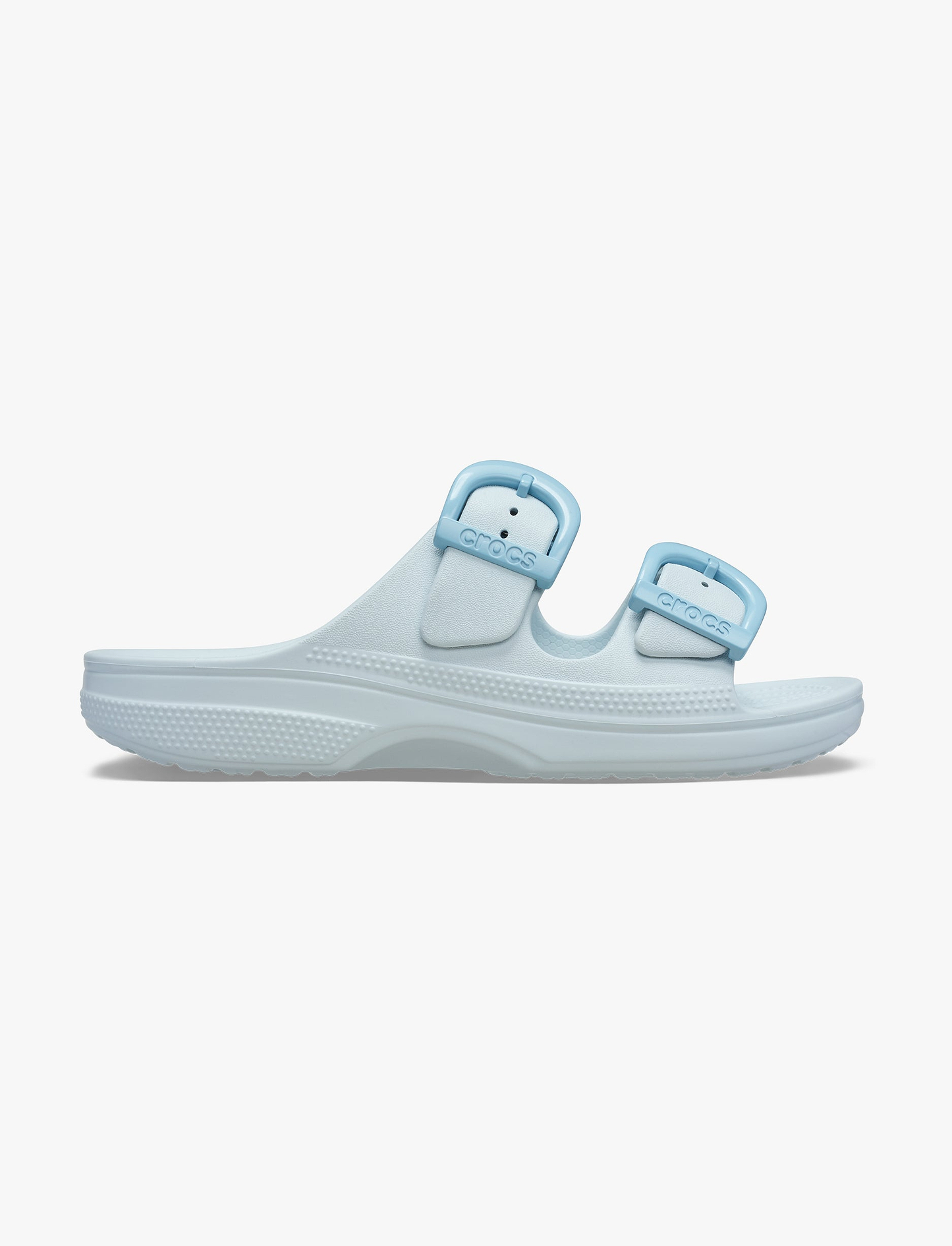 Crocs Saturday Enamel Buckle Sandal - כפכפי קרוקס לנשים בצבע קרח מאודה
