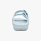 Crocs Saturday Enamel Buckle Sandal - כפכפי קרוקס לנשים בצבע קרח מאודה