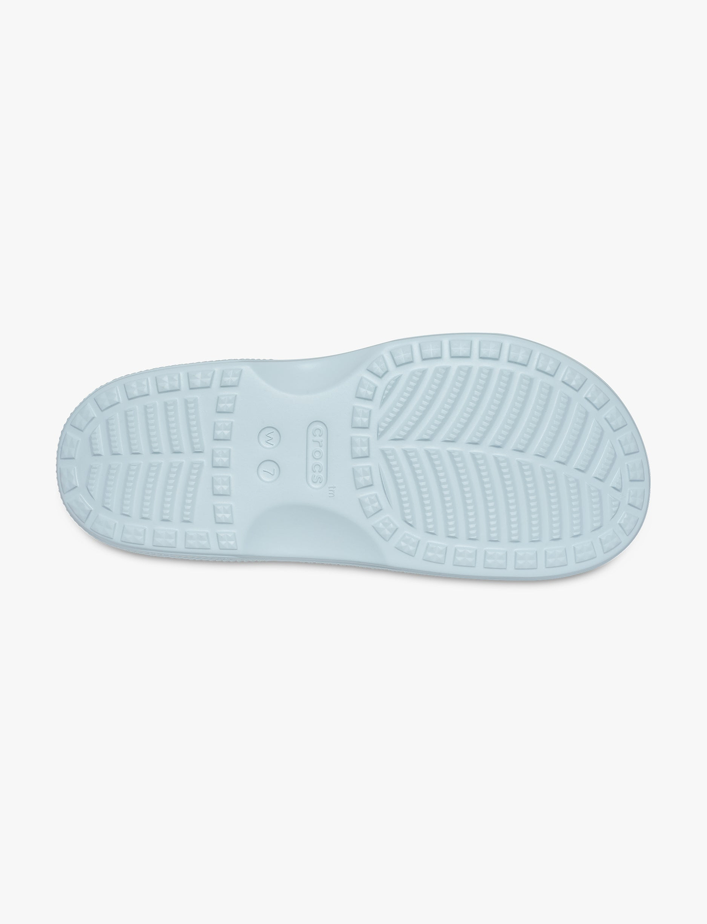 Crocs Saturday Enamel Buckle Sandal - כפכפי קרוקס לנשים בצבע קרח מאודה