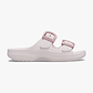 Crocs Saturday Enamel Buckle Sandal - כפכפי קרוקס לנשים בצבע ורוד קרחוני