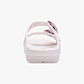 Crocs Saturday Enamel Buckle Sandal - כפכפי קרוקס לנשים בצבע ורוד קרחוני