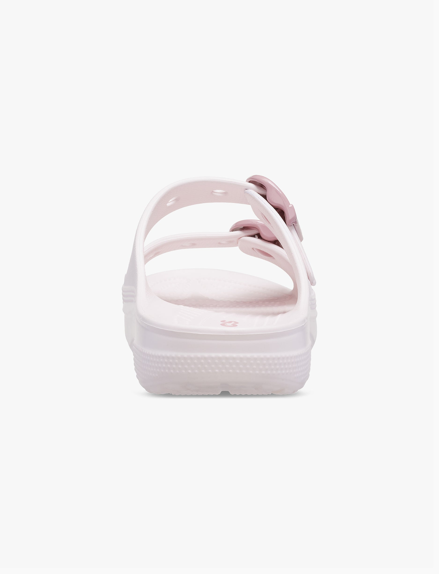 Crocs Saturday Enamel Buckle Sandal - כפכפי קרוקס לנשים בצבע ורוד קרחוני