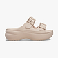 Crocs Saturday Platform Sandal - סנדלי פלטפורמה קרוקס לנשים בצבע קוורץ