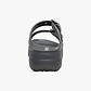 Crocs Saturday Platform Dipped Buckle Sandal - סנדלי פלטפורמה קרוקס לנשים בצבע אפור קרבון