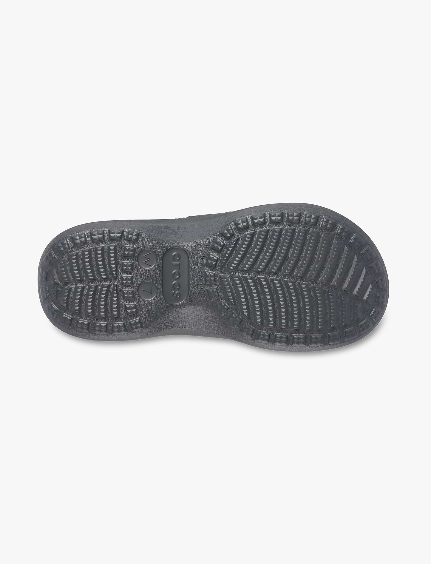 Crocs Saturday Platform Dipped Buckle Sandal - סנדלי פלטפורמה קרוקס לנשים בצבע אפור קרבון