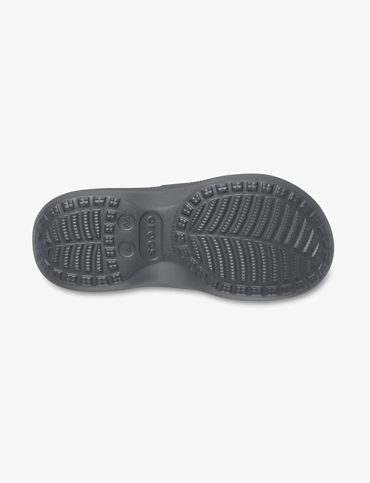 Crocs Saturday Platform Dipped Buckle Sandal - סנדלי פלטפורמה קרוקס לנשים בצבע אפור קרבון