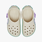 Crocs Classic Sea Sparkle Shaker Clog K - כפכפי קלוג קרוקס לילדים בצבע קרם בעיטור צדפים