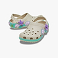 Crocs Classic Sea Sparkle Shaker Clog T -  כפכפי קלוג קרוקס לילדים בצבע קרם בעיטור צדפים מידות קטנות