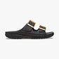 Crocs Saturday Metallic Buckle Sandal - סנדלי קרוקס לנשים בצבע שחור