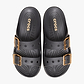 Crocs Saturday Metallic Buckle Sandal - סנדלי קרוקס לנשים בצבע שחור