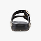 Crocs Saturday Metallic Buckle Sandal - סנדלי קרוקס לנשים בצבע שחור