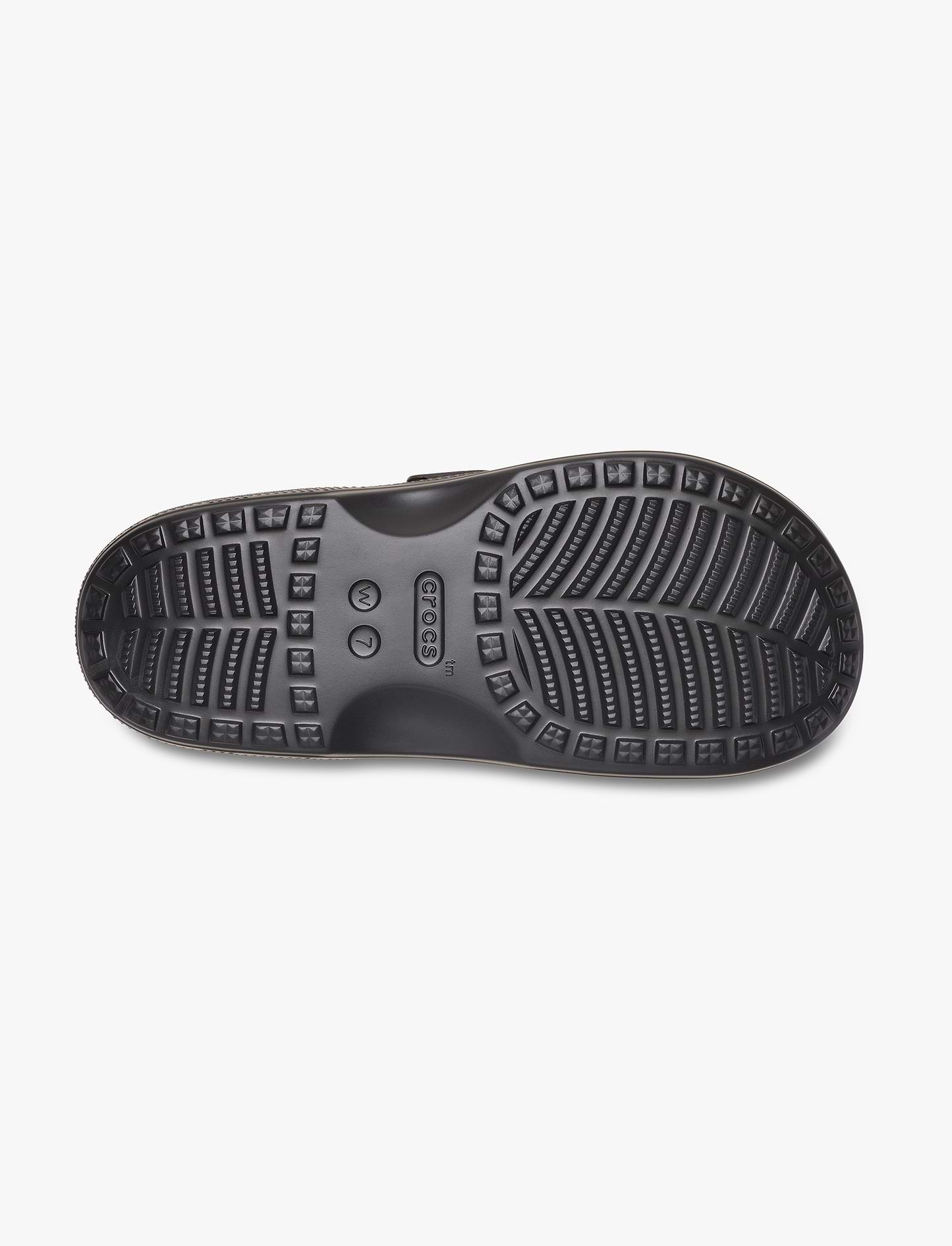 Crocs Saturday Metallic Buckle Sandal - סנדלי קרוקס לנשים בצבע שחור
