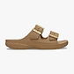Crocs Saturday Metallic Buckle Sandal - סנדלי קרוקס לנשים בצבע חום כהה ספירה