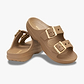 Crocs Saturday Metallic Buckle Sandal - סנדלי קרוקס לנשים בצבע חום כהה ספירה