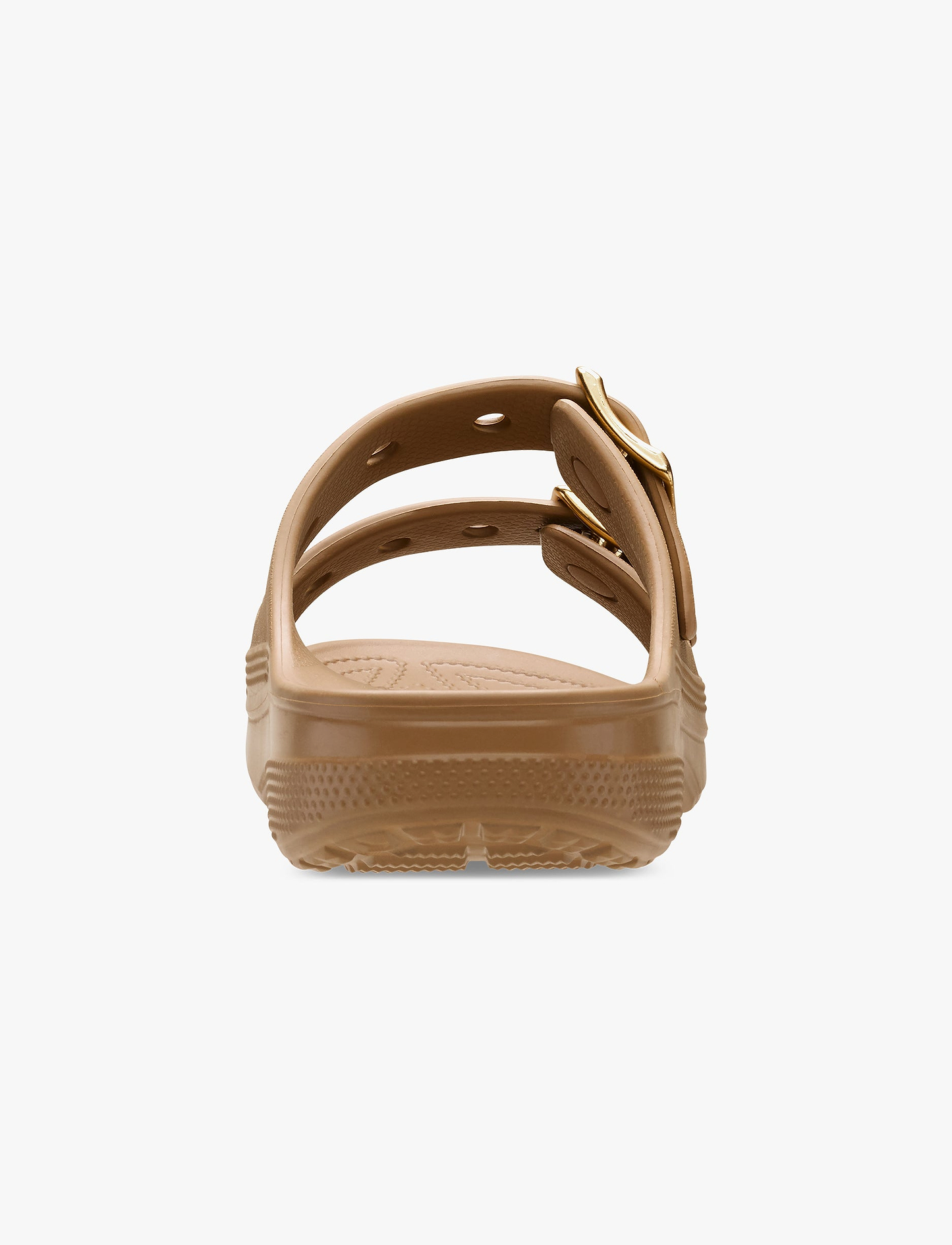Crocs Saturday Metallic Buckle Sandal - סנדלי קרוקס לנשים בצבע חום כהה ספירה