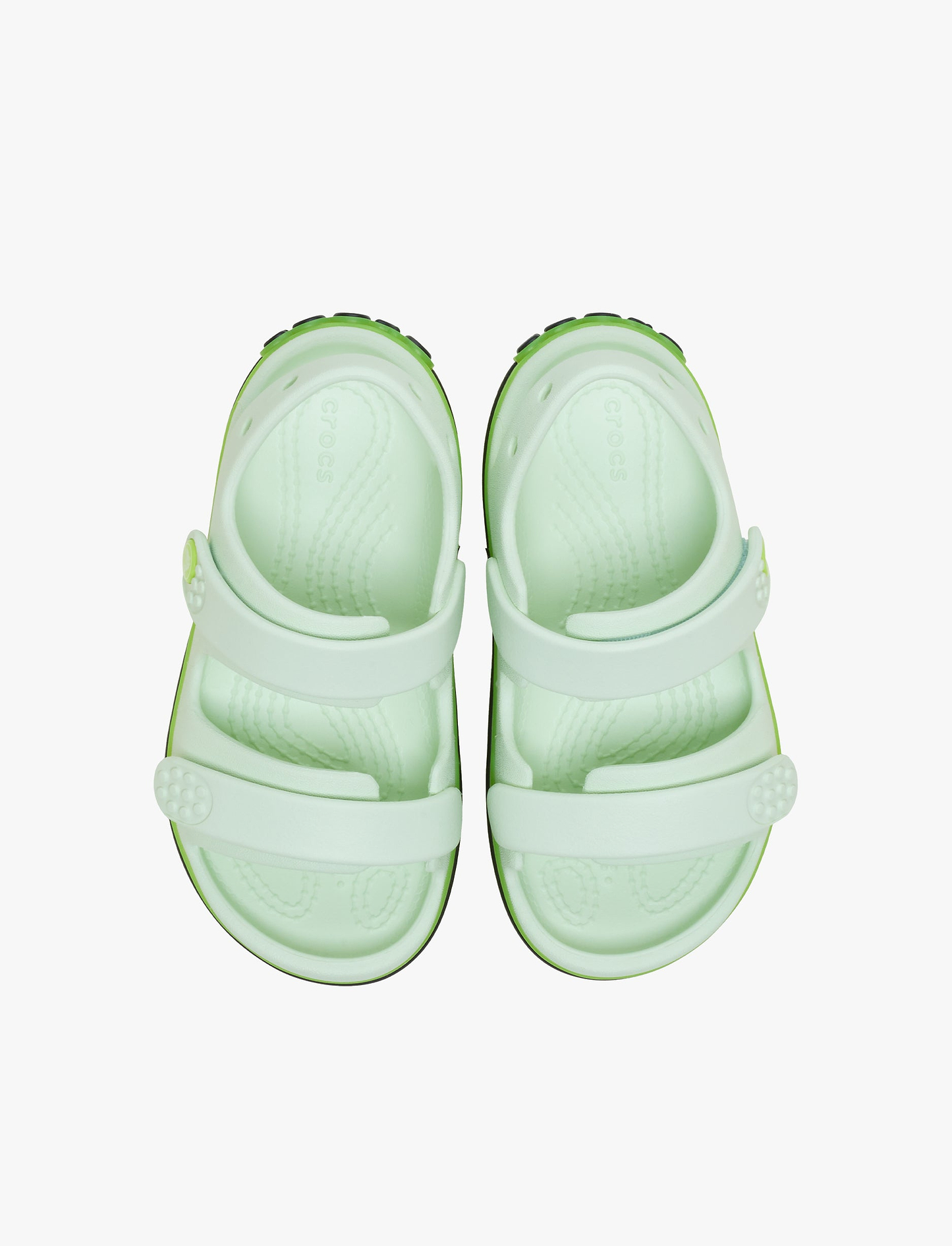 Crocs Crocband Cruiser Neon Band Sandal K - סנדלי קרוקס קרוקבנד לילדים בצבע ירוק תפוח אייס
